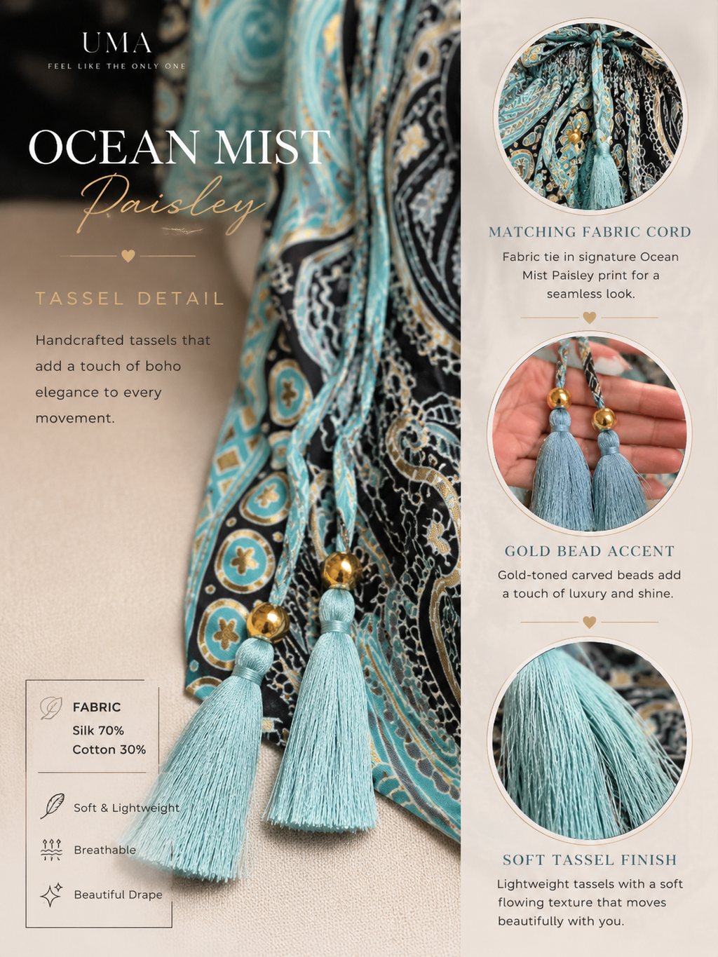 OCEAN MIST PAISLEY 🩵