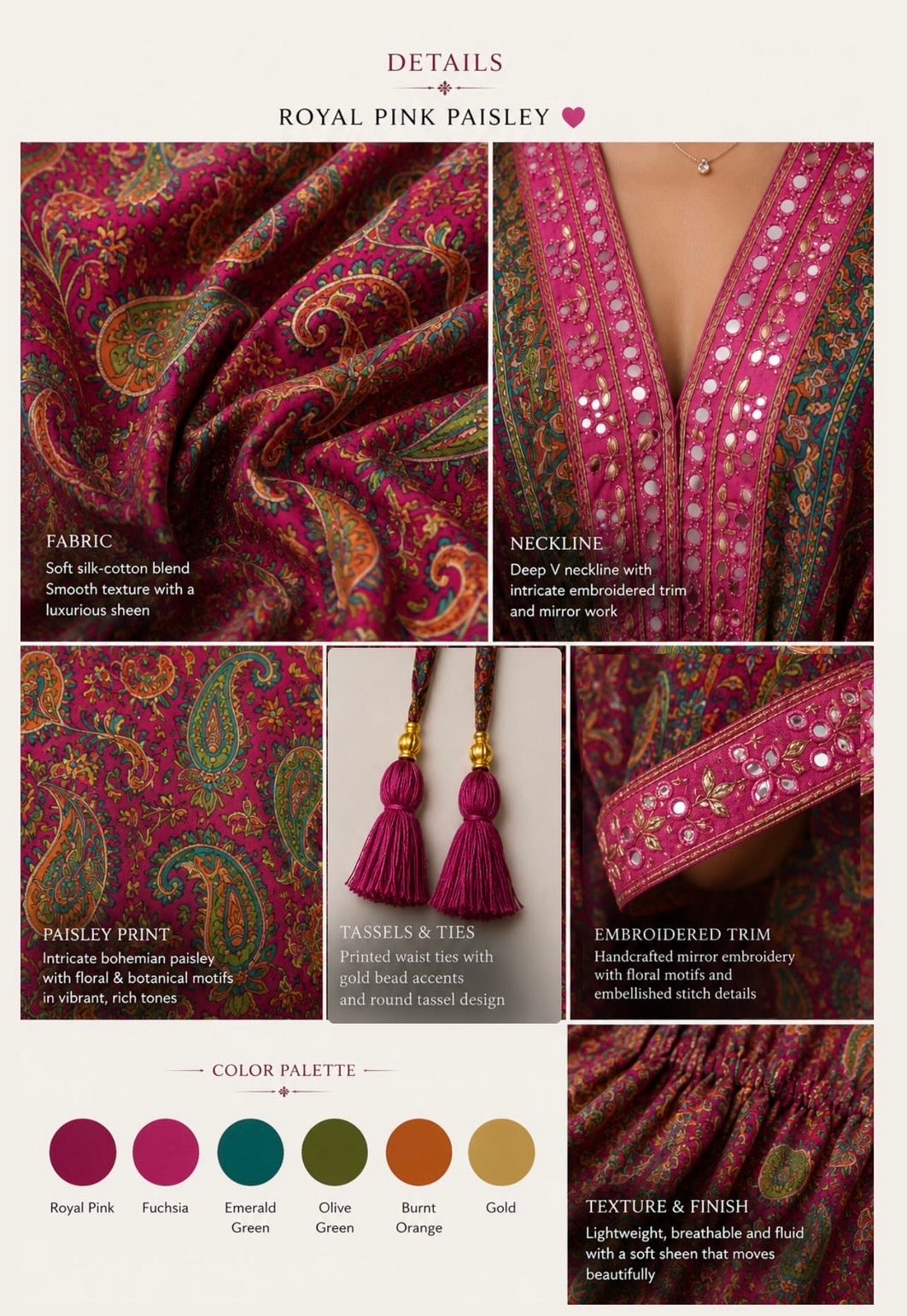 ROYAL PINK PAISLEY💖♥️