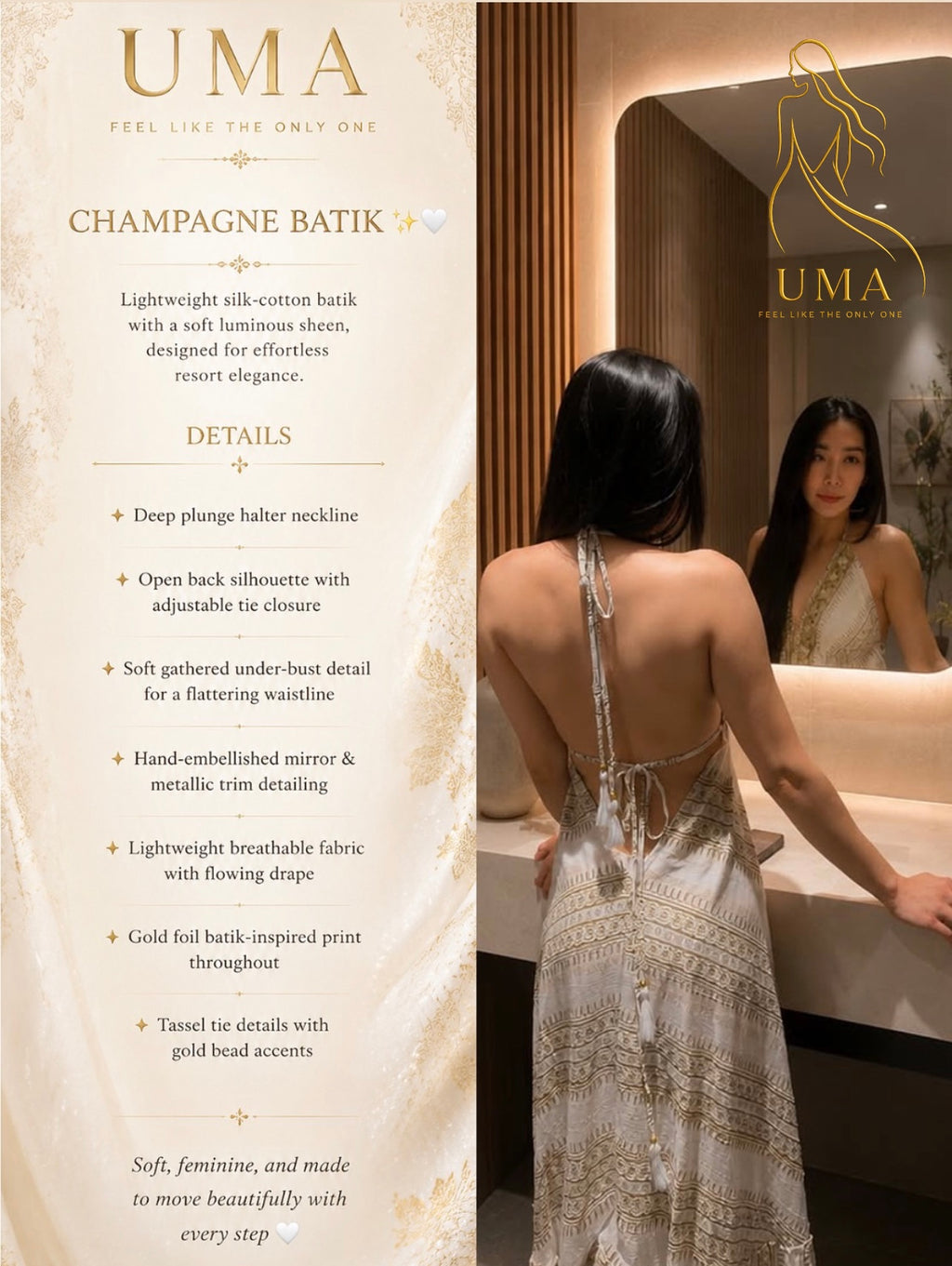CHAMPAGNE BATIK🤍