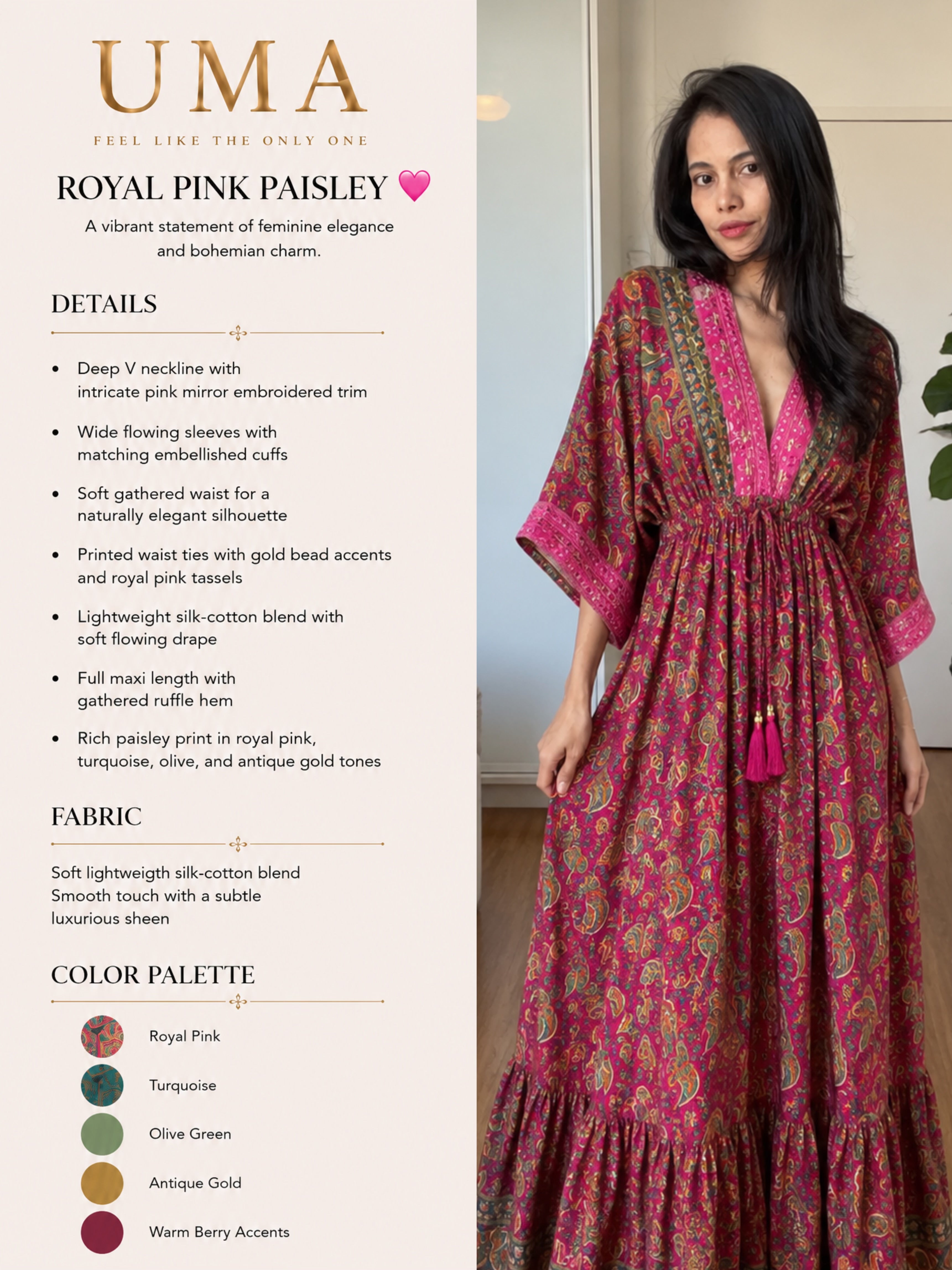ROYAL PINK PAISLEY💖♥️