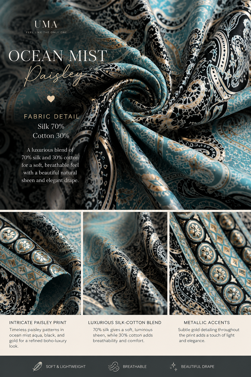 OCEAN MIST PAISLEY 🩵