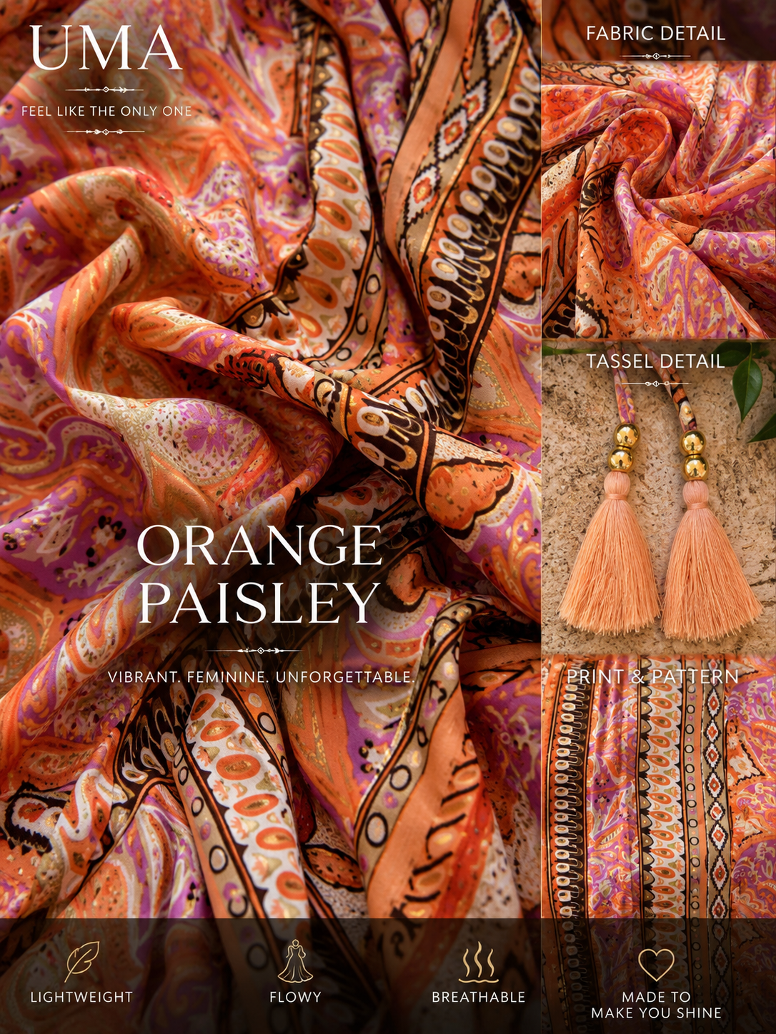 ORANGE PAISLEY🧡