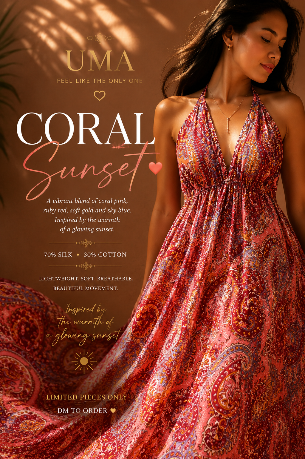 CORAL SUNSET 🧡❤️