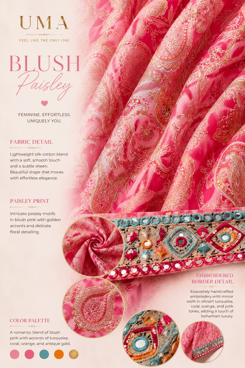 BLUSH PAISLEY💗